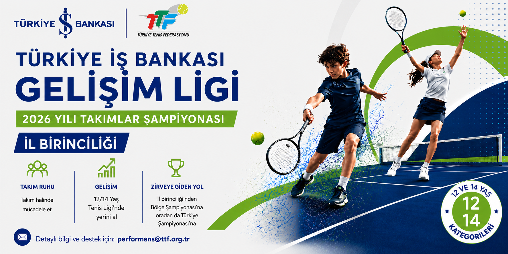 2026 Türkiye İş Bankası Gelişim Ligi İl Birinciliği Turnuvası’na katılan kulüplerimizin, takım başına günlük 4.500 TL tutarındaki altyapı desteğinden faydalanabilmesi için aşağıda yer alan formu eksiksiz olarak doldurmaları gerekmektedir.