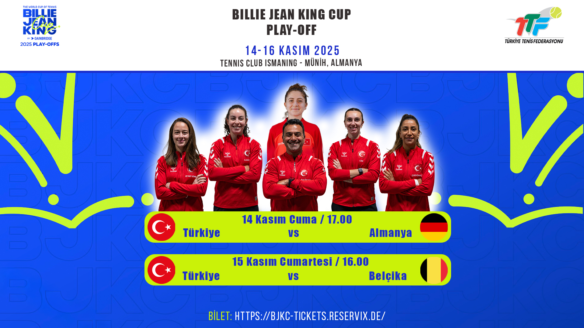 A Milli Kadın Takımımız Tarihimizde İlk Kez Billie Jean King Cup Play-Offs'ta Mücadele Edecek