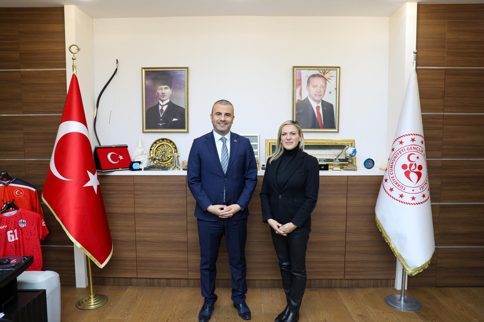 Türkiye Tenis Federasyonu Başkanı Şafak Müderrisgil’den İstanbul İl Müdürü Muhittin Özbay’a Ziyaret