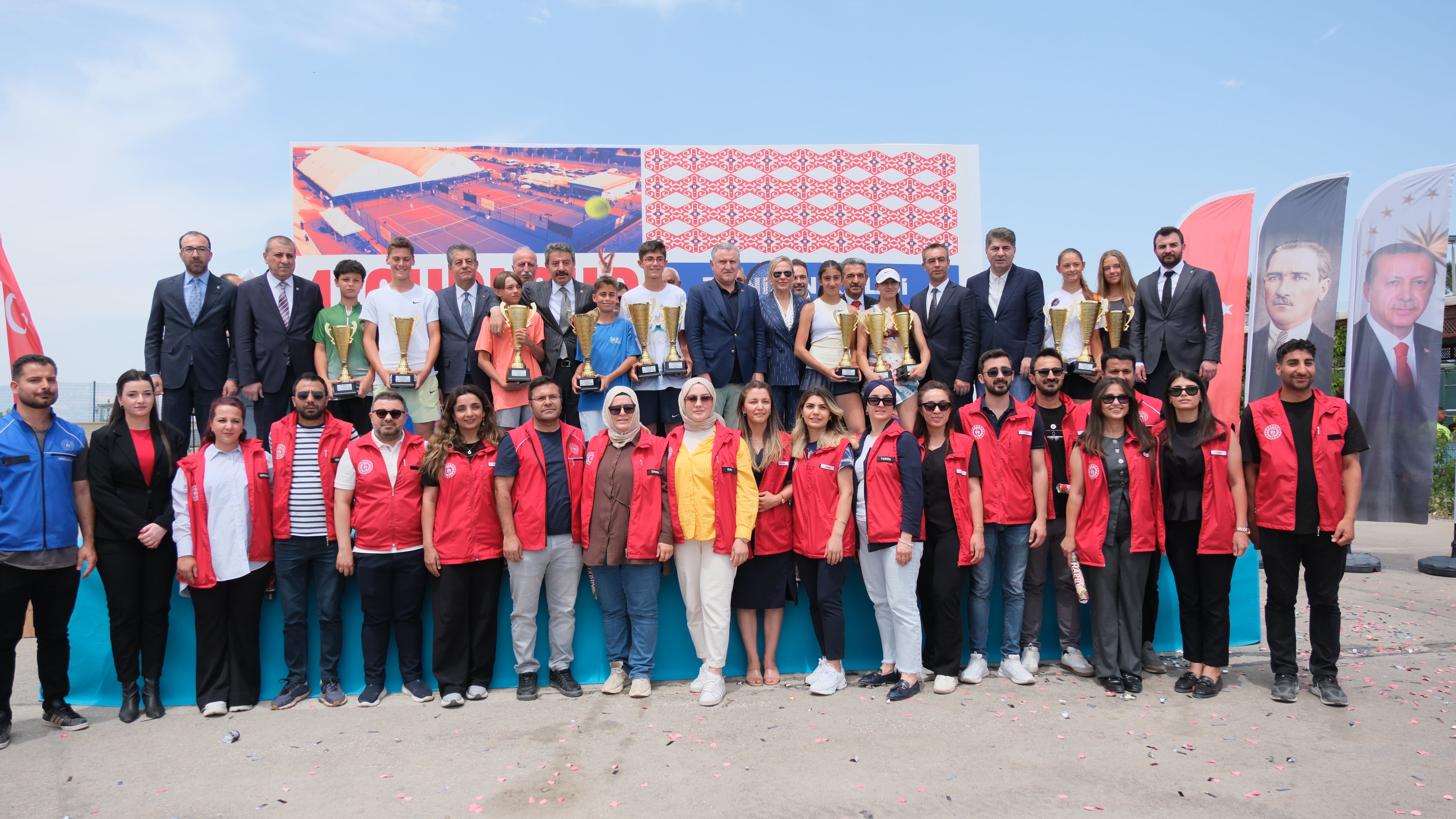 4. Uluslararası Cudi Cup Tenis Turnuvası’nda Kupalar Sahiplerini Buldu