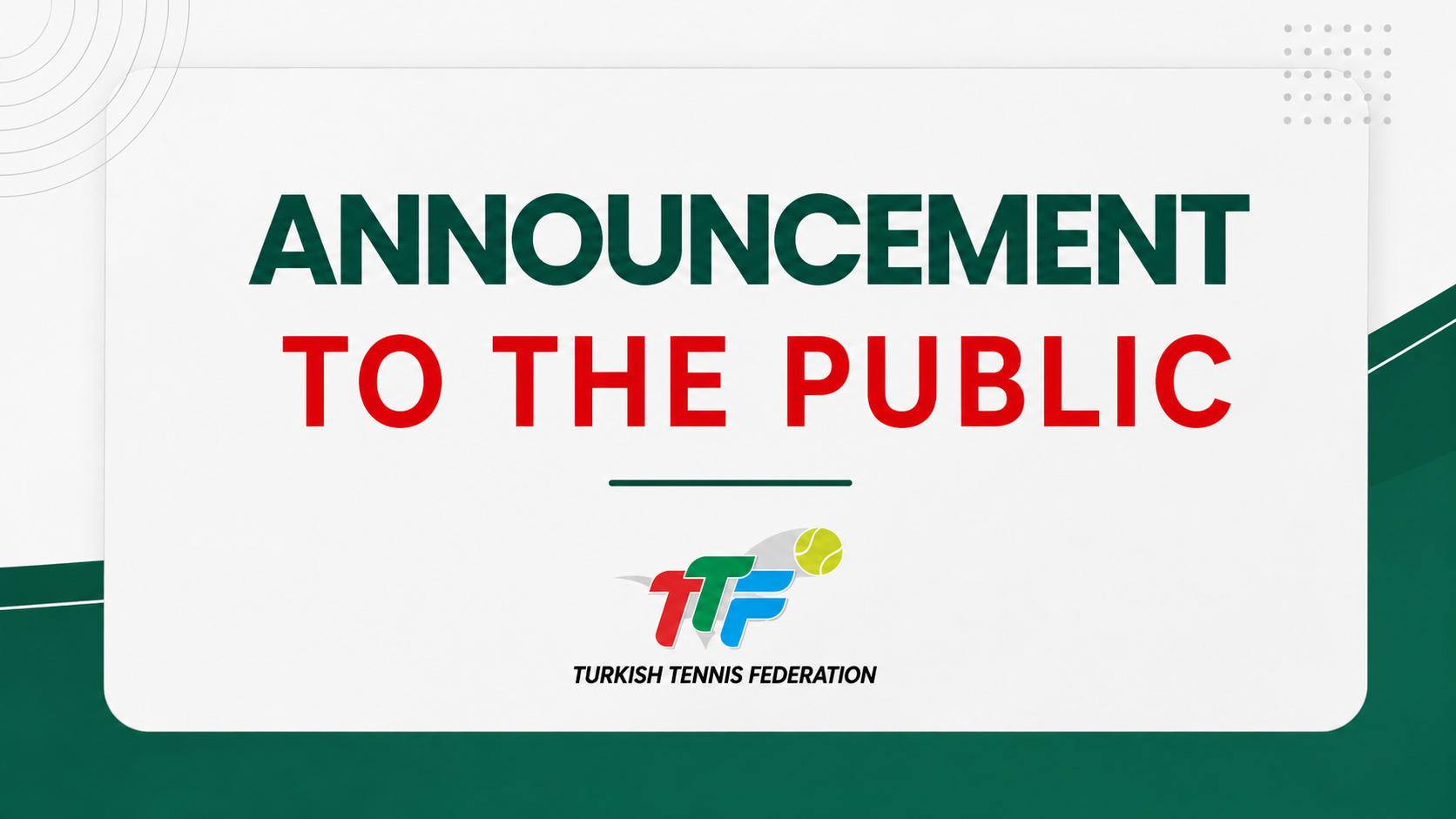 Public Announcement